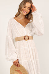 Mary Woven Waist Belt - Natural