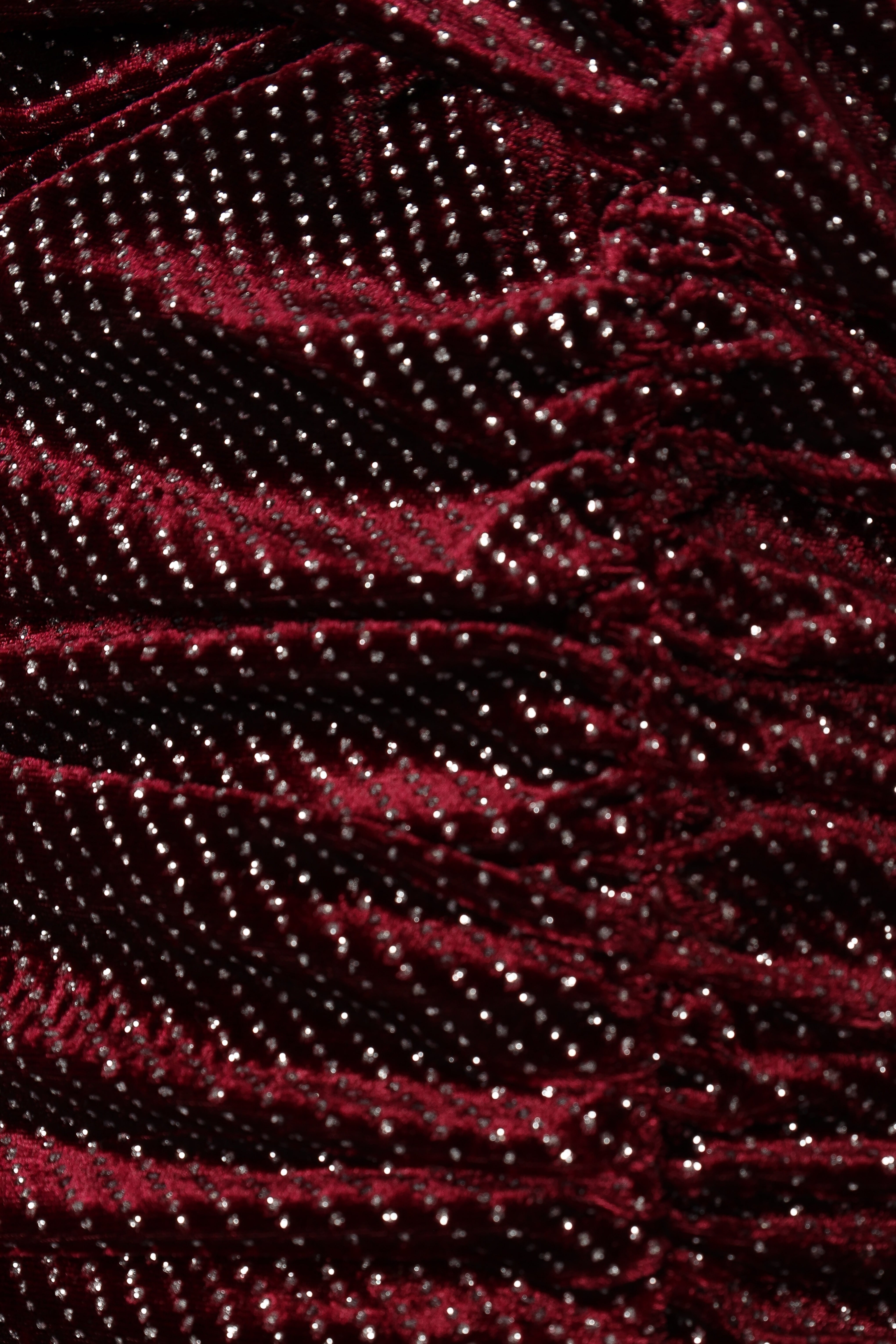 Gilbert Ruched Mini Dress - Merlot