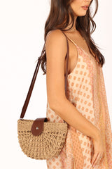 Isle Straw Crossbody Bag - Natural