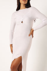 Zayla Long Sleeve Midi Dress - Cream
